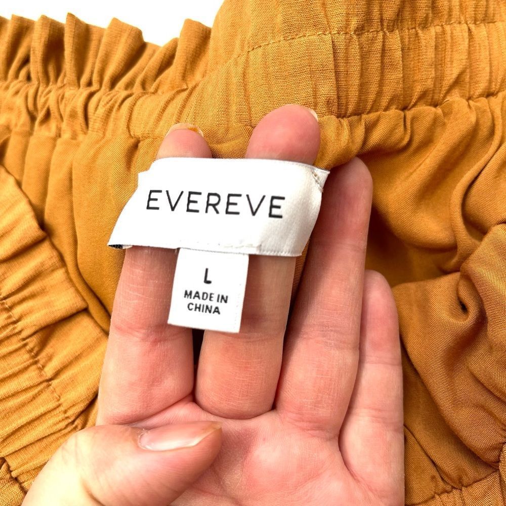 Evereve Shane One Shoulder Top Burnt Gold Size Large - Picture 7 of 12